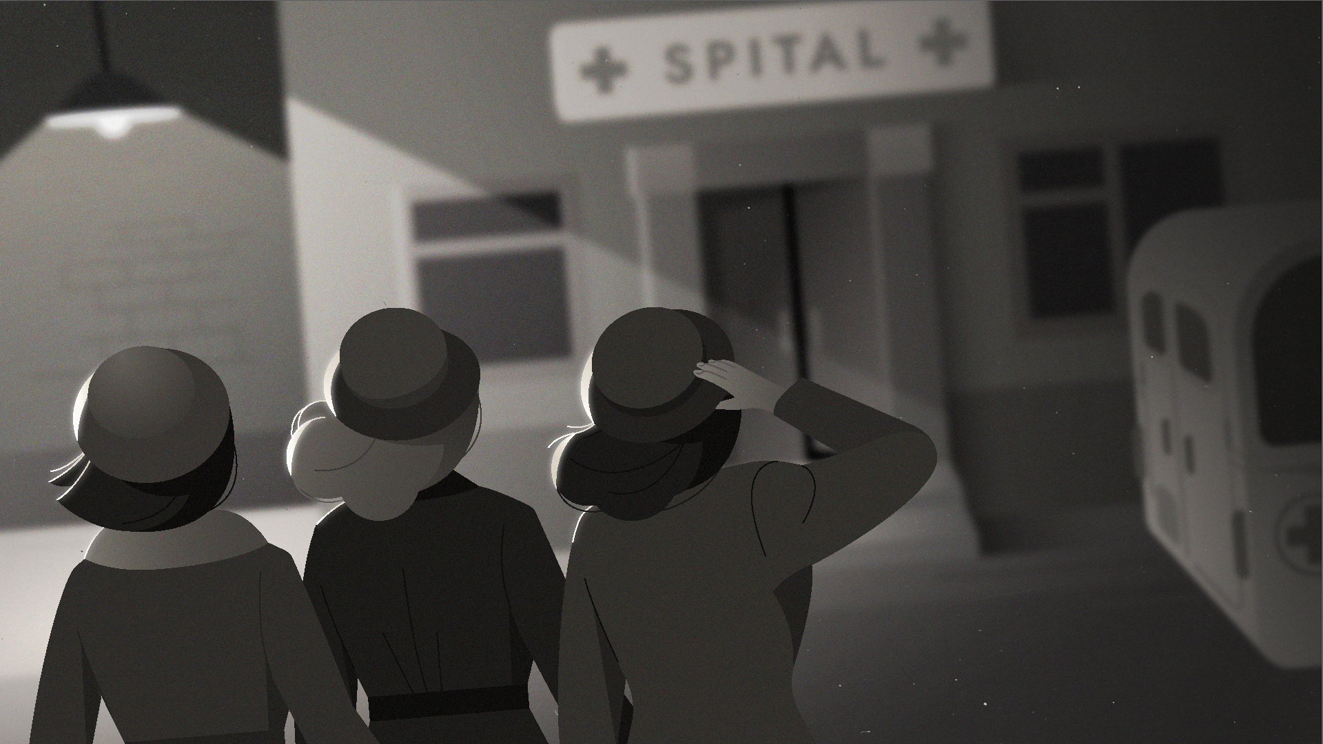 Breast Cancer Awareness Animation animation autumn character detective editorial hospital illustration illustrator medicine motion graphics noir scene woman