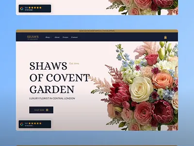 Wix Studio Florist & Plants Website concept landing page seo ux webflow website design wix