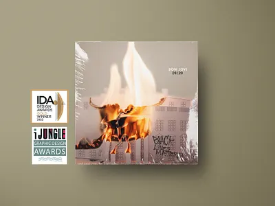 Firestarter graphic design packaging record cover