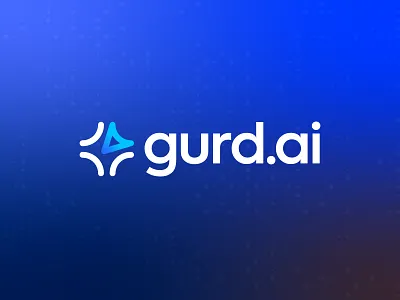 Gurd.ai - Logo Design ai blue logo brand identity design branding corporate corporate logo freelance logo designer g gradient gurd jeroen van eerden logo logo icon logo redesign modern logo monogram spark visual identity design
