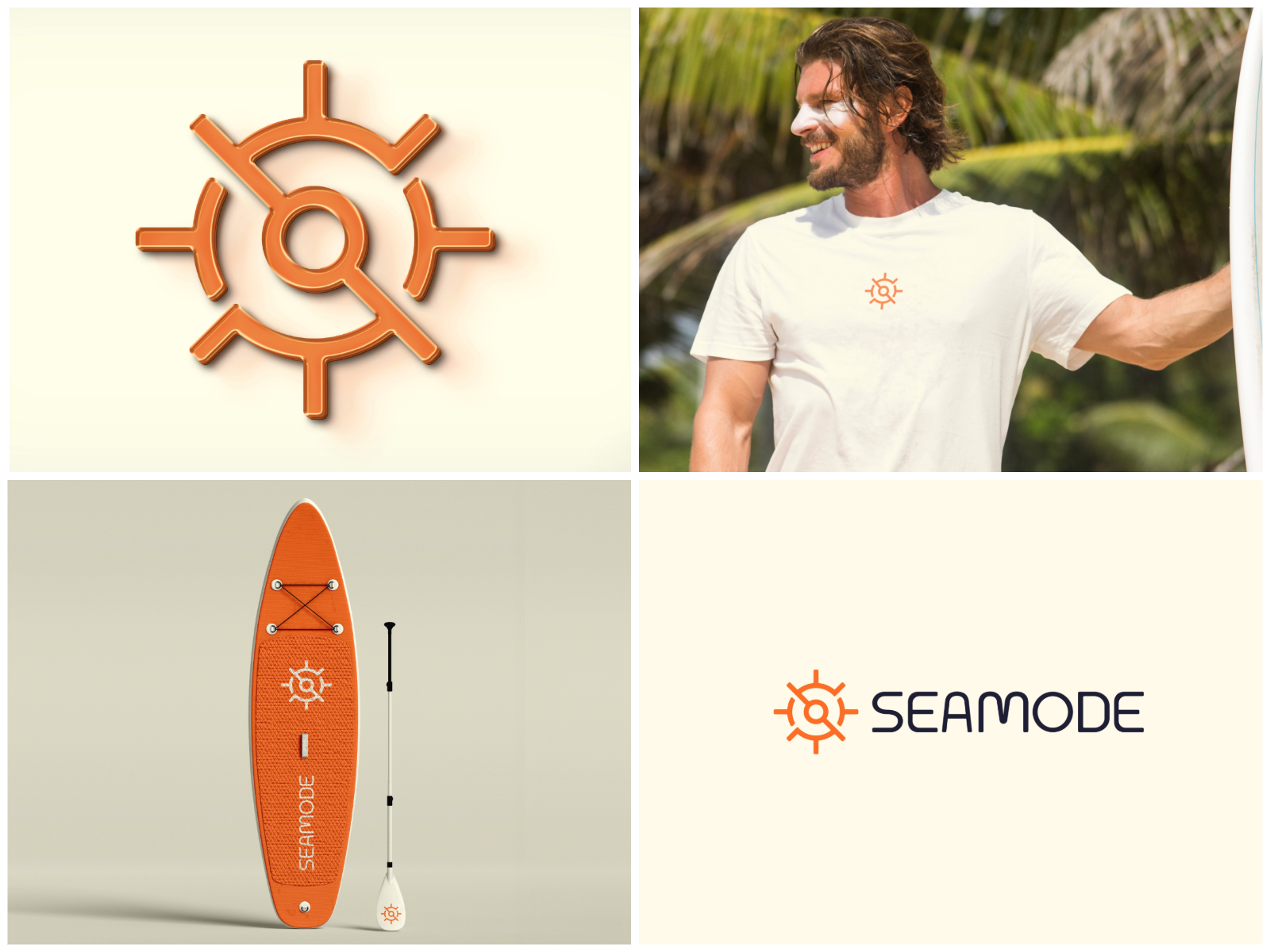 SeaMode - Visual Identity adobe illustrator brand identity branding design graphic design icon logo logo design logomark sea vector visual identity