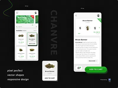 Health Chanvre App app application brand branding chanvre cannabis full vector shapes graphic design health cure icon set illustrator ai marijuana weed herbe market store medicine medical photoshop psd pixel perfect print designer responsive design senior designer sun light typo typography ui ux designer ux audit