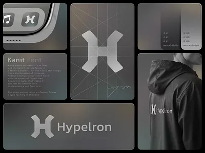 Hypelron Logo Branding bento bento grid brand brand identity branding futuristic h h logo logo logo design logo designer simple logo technology