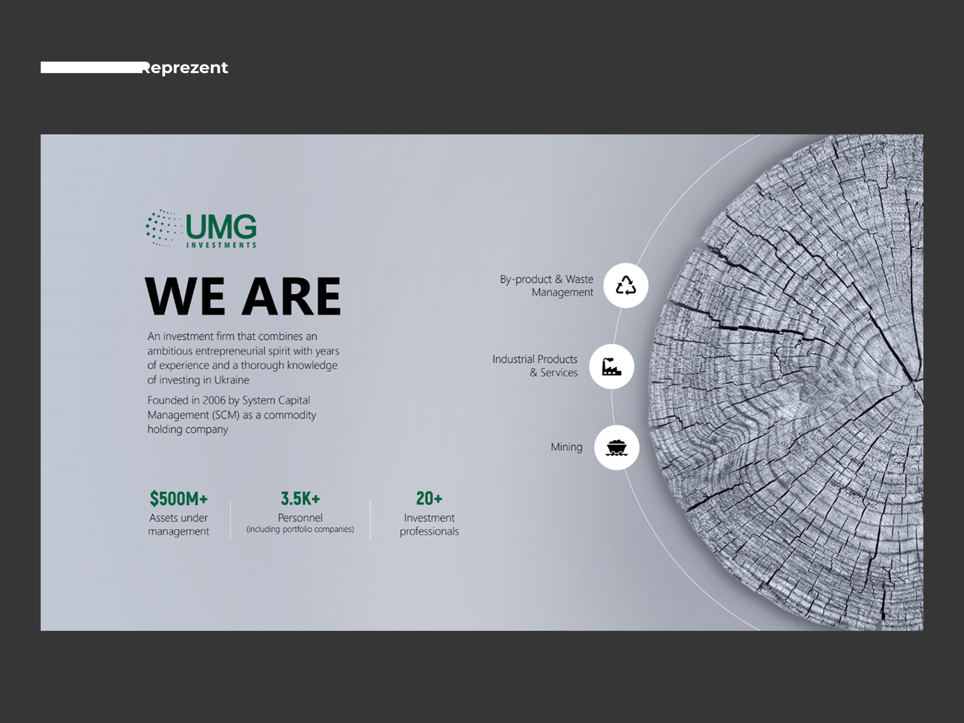 Presentation Slide | About Company ai business company presentation deck design design google slides graphic design investment keynote pitch deck pitch deck design power point powerpoint presentation presentation design presentation layout typography