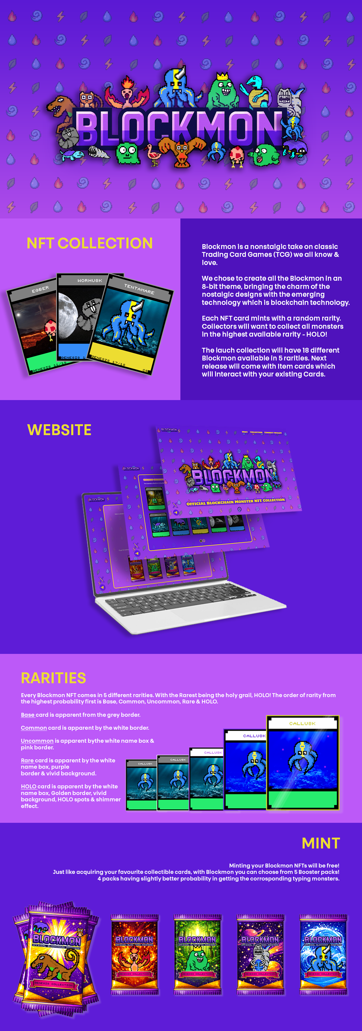 Blockmon, NFT Collection | Logo, Design, UI/UX branding graphic design nft web design