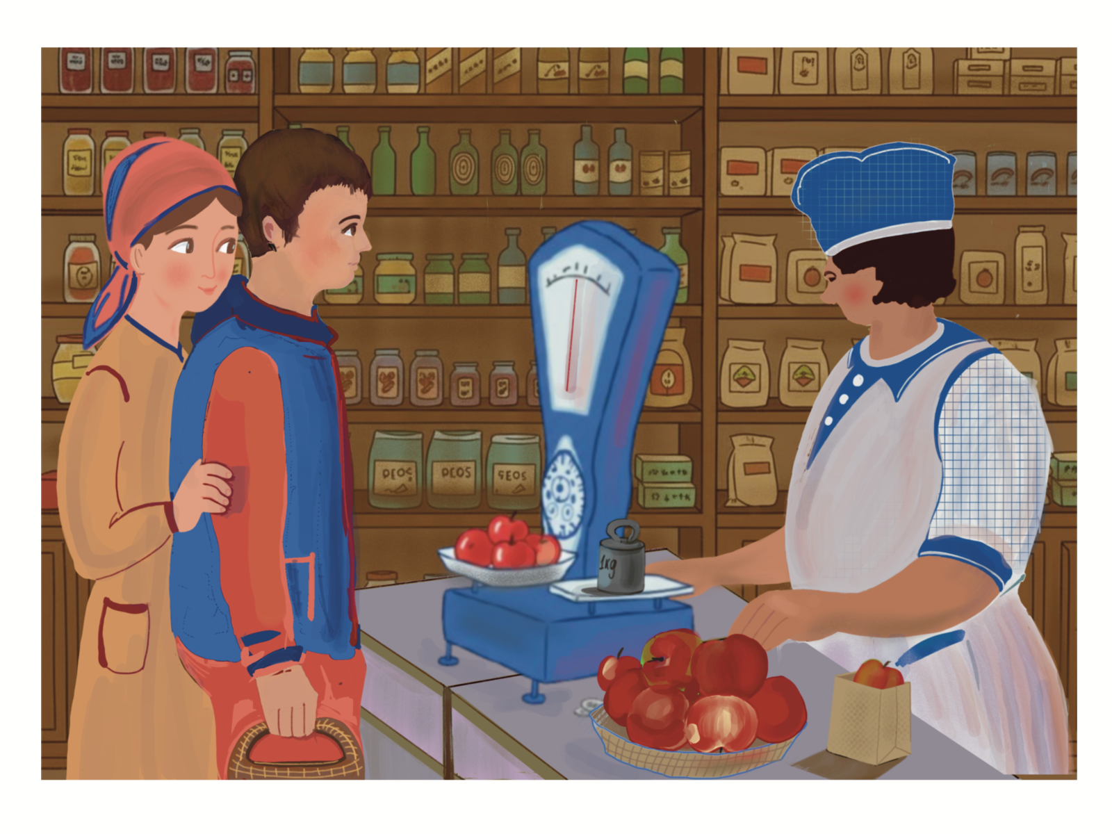 Sweet apples art poster book cover characterdesign characters digitaldrawing digitalillustration illustration poster design procreate