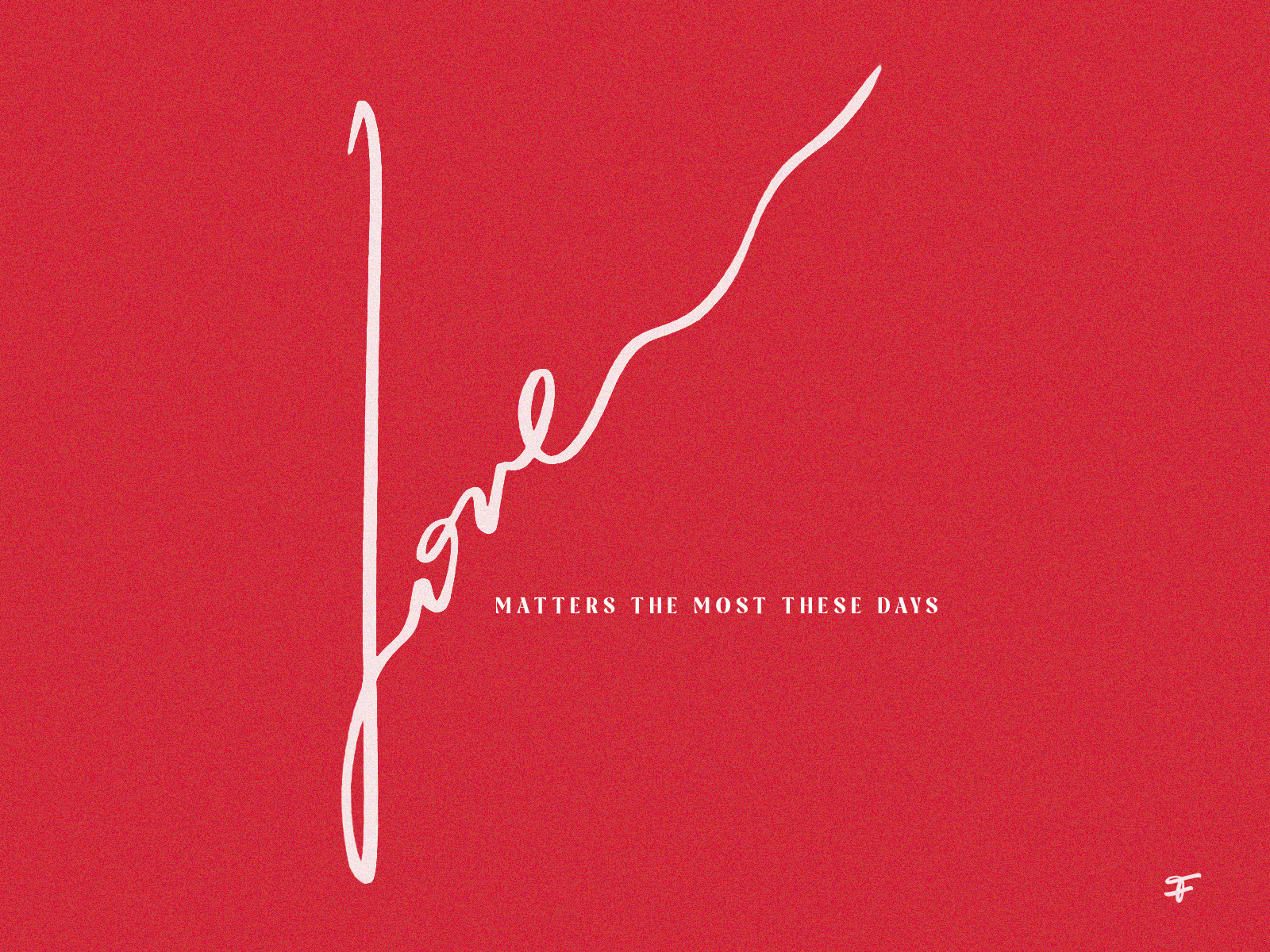 Example of Love: calligraphy