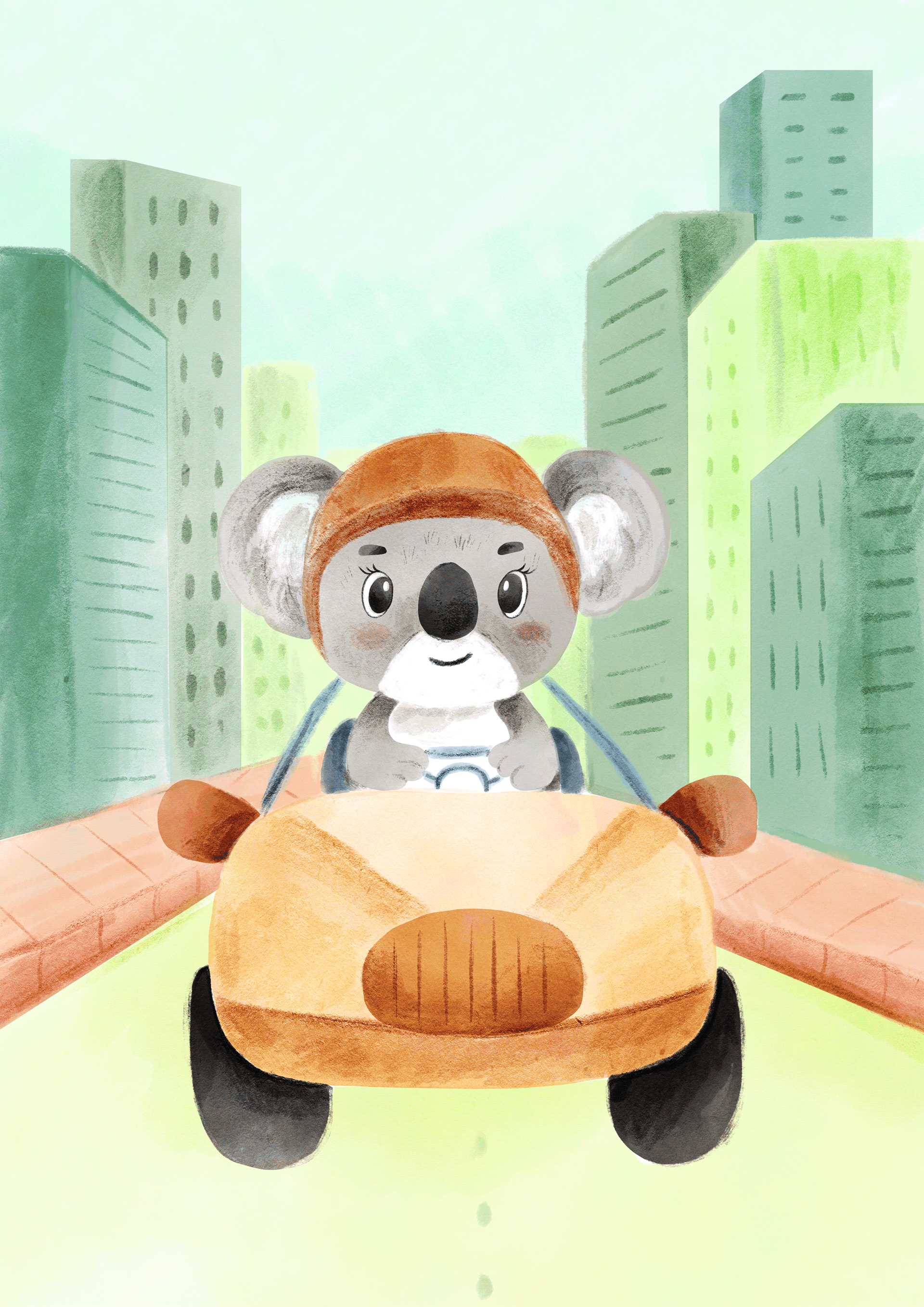 Illustration childrenart digitalart illustration kids kidsillustration koala