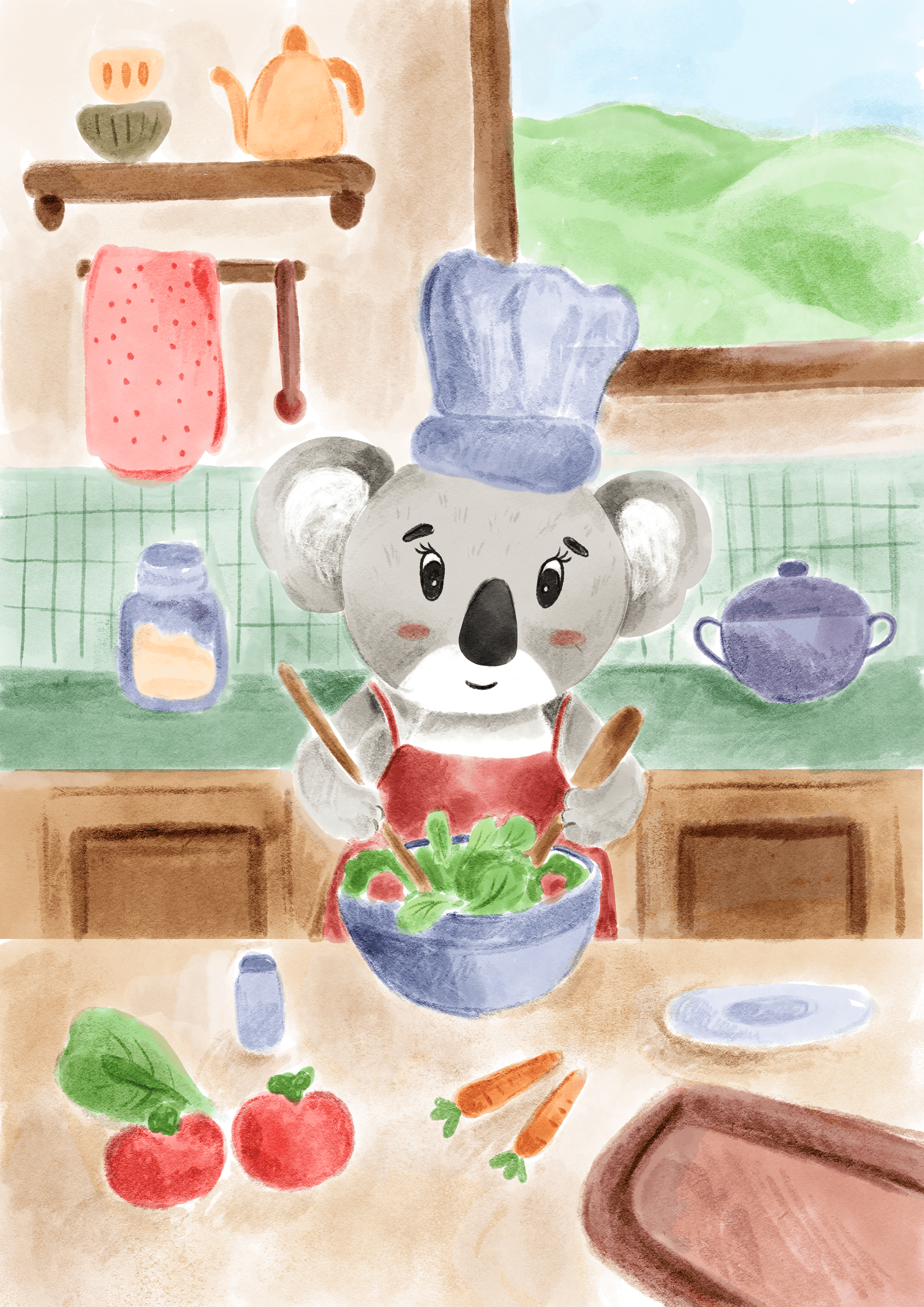 Illustration art digitalart illustration kids kidsillustration koala