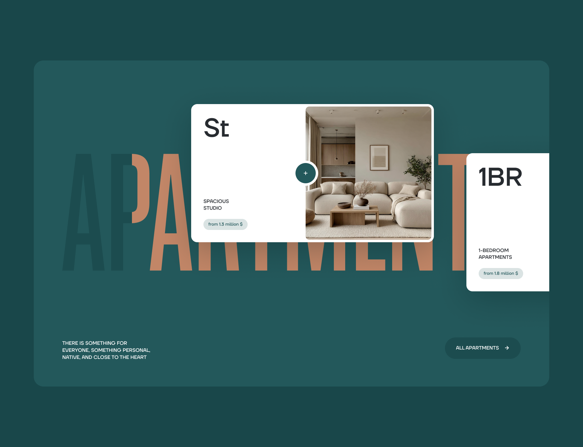 Scroll Animation • Apartments animation horizontal scroll real estate scroll animation ui web design