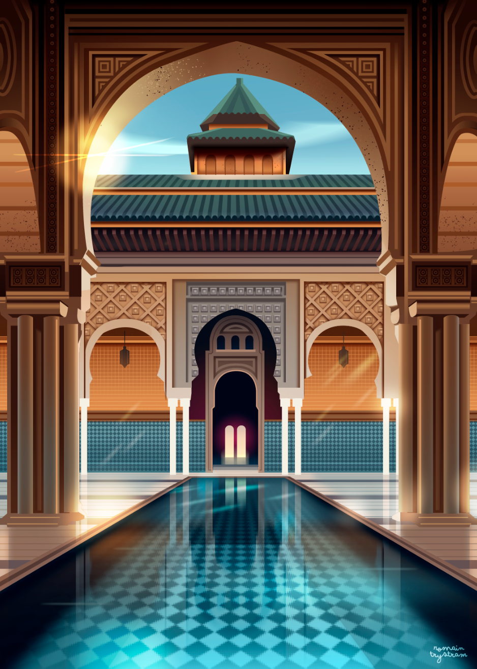 Riyadh architecture city illustration lifestyle light maroc morocco neon retro travel travelillustration trystram