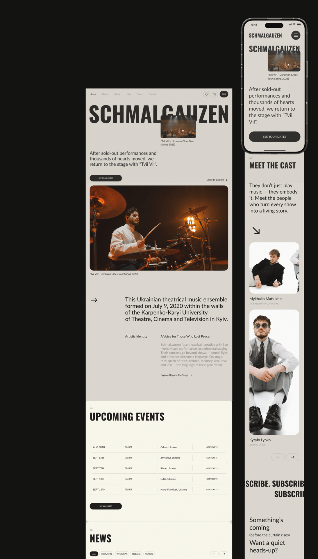 Schmalgauzen: Adaptive Homepage Design — Creative Web & UX/UI by Alina ...