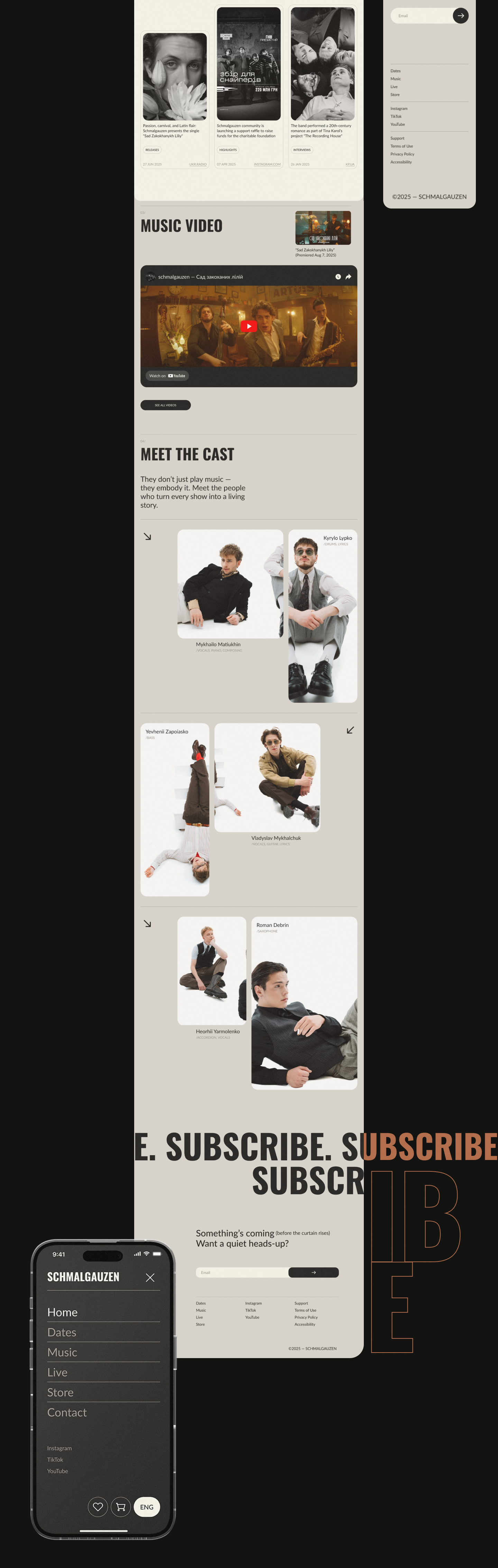 Schmalgauzen: Adaptive Homepage Design — Creative Web & UX/UI by Alina ...