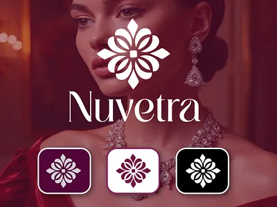 Nuvetra—Elegant Luxury Jewelry Logo & Brand Identity beauty logo brand identity branding creative logo elegant logo floral logo graphic design high end identity jewelry design jewelrylogo logo design luxury luxury brand luxury logo minimal logo monogram premium branding premium logo visual identity