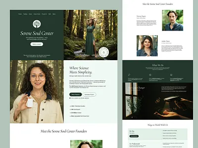Serene Soul Center - Healthcare clean healthcare minimal ui ux website wellness wellness website