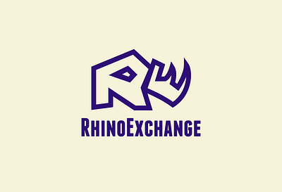 Logo for Rhino Exchange branding design exchange logo desi rhino