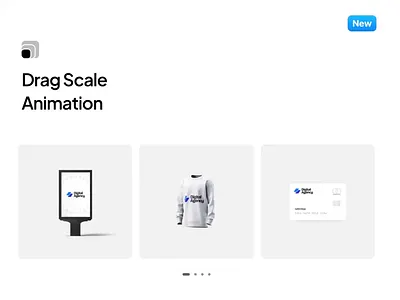 Carousel Drag Scale Animation 3d animation branding carousel clean design drag gradient interaction motion graphics new pixfort scale slider smooth ui ux video motion wordpress