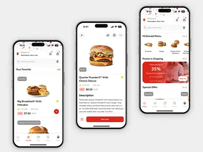 McDonals App - Redesign Mobile App mcdonalds app mobile app mobile app design redesign redesign app redesign mobile app ui ui design ui designer uiux uiux design uiux designer ux ux design ux designer