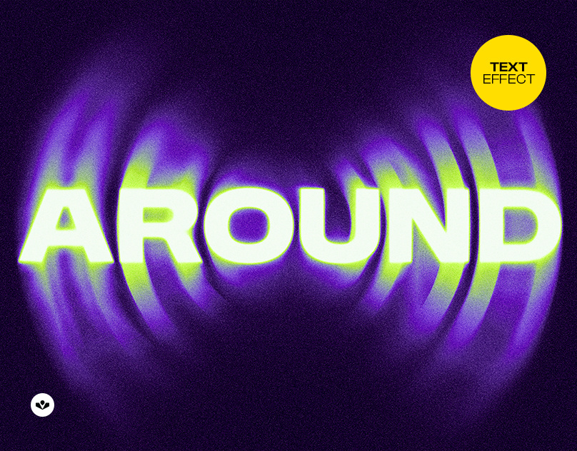 Radial Motion Text Effect blur design effect gradient graphic design motion graphics radial solasome template text