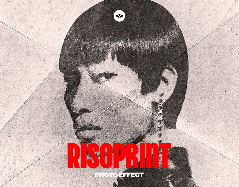 Risoprint Photo Effect design glued graphic design paper photo effect photoshop print risoprint solasome texture