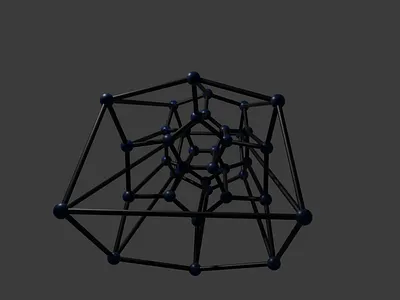 Dodecahedron 4D 3d 4d animation chemistry creative design dimensional space elements engine graphic design impossible motion graphics orbit shape spider