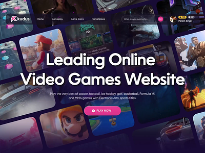 Leading online video game website: Kudus animation beautiful gaming websites best gaming website gaming interactions gaming motion graphics gaming website motion graphics top gaming website video gaming website