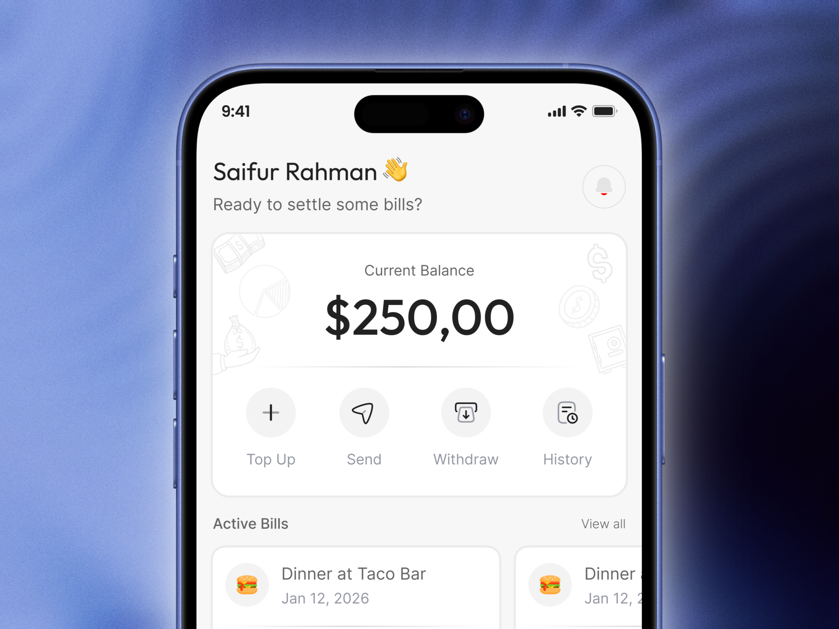 Modern Fintech App UI | Personal Project designconcept figma fintechui mobileappdesign productdesign uidesign uiuxdesign uxdesign