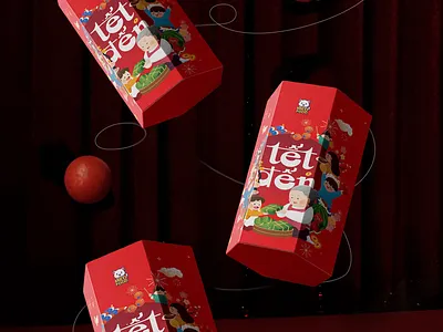 Tet gift box packaging - Hộp bánh kẹo tết boxdesign boxpackage chinesenewyear giftbox graphic design package packagedesign packaging tet tetgiftbox