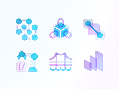 Crosschain 3d iconset 3d 3d model 3d render block blockchain bridge chain code connect crosschain crypto develop digital glass icons illustration layers manipulator relation