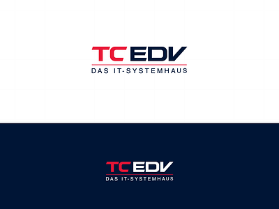 Logo for TC EDV branding design it logo desi tc edv