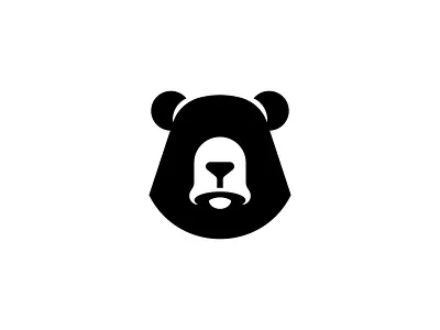 Bell Nosed Bear Head Logo bear bell branding design graphic design head illustration logo minimal minimalist silhouette simple unique vector