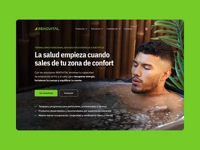 REKOVITAL above the fold design figma graphic design ui visual design web design website