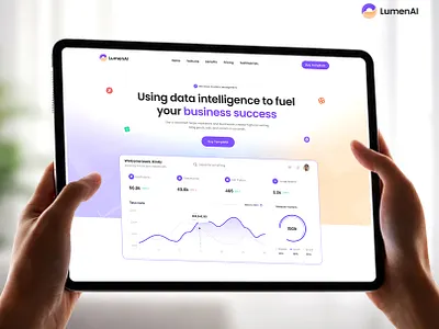 LumenAi - Technology Website ai landing page lumenai olynex saas software technology ui ui design uiux ux web design webflow website template