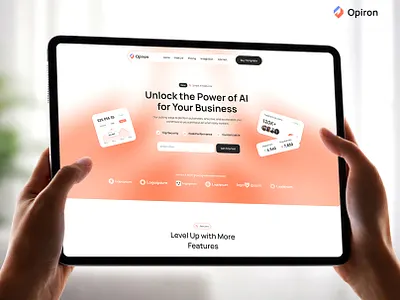 Opiron - Technology Website ai landing page opiron saas software technology template ui ui design uiux ux web design webflow website