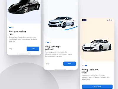 Car Rental Splash Screen UI Design! appdesign figma minimalistui mobiledesign productdesign techtrends uiux userexperience userinterface uxdesign