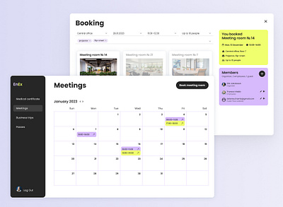 Booking a Meeting Rooms product design ui ux