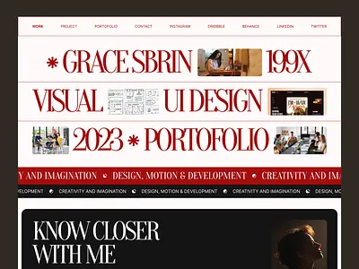 Creative UI Portfolio Website Design | Visual & UI Designer 2026 3d animation branding design figma graphic design illustration logo motion graphics ui uiux ux web design