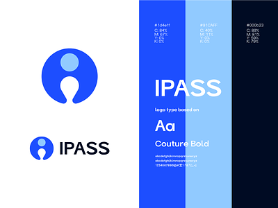 IPASS Logo brand branding design graphic design i logo illustration ipass logo logo design minimal modern pass ui