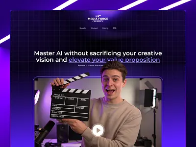 Landing Page ✦ Media Forge Creative artificial intelligence digital product ia landing page video editor