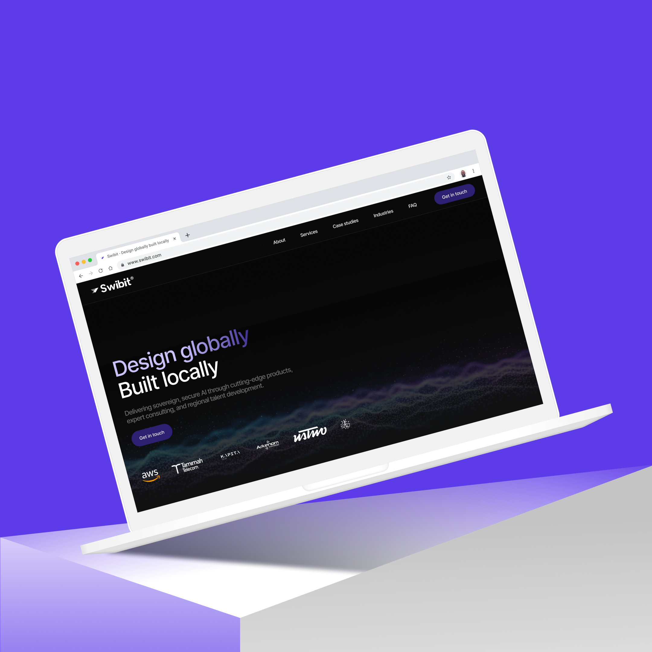 Swibit 🇬🇧 - Micro interactions Hero section - Desktop ai animation branding desktop google whisk hero section interface it consultancy landing page micro interactions motion graphics swibit ui website