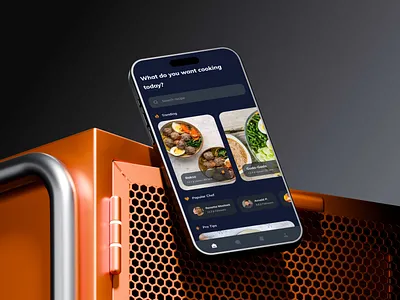 Food Recipe Mobile App UI — Smart Cooking & Discovery Experience appdesign cooking designinspiration digitalproduct dribbble figma foodapp foodtech interface iosapp lifestyleapp mobileapp mobileui modernui productdesign recipeapp technology uidesign userexperience uxdesign