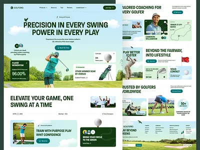 Goflgrid - Golf Club Website athlete gold coaching gold community gold courses golf golf booking golf game golf landing page golf tourism golf training golf website golfing landing page landingpage sports sports service sports website web design website design website for golf club