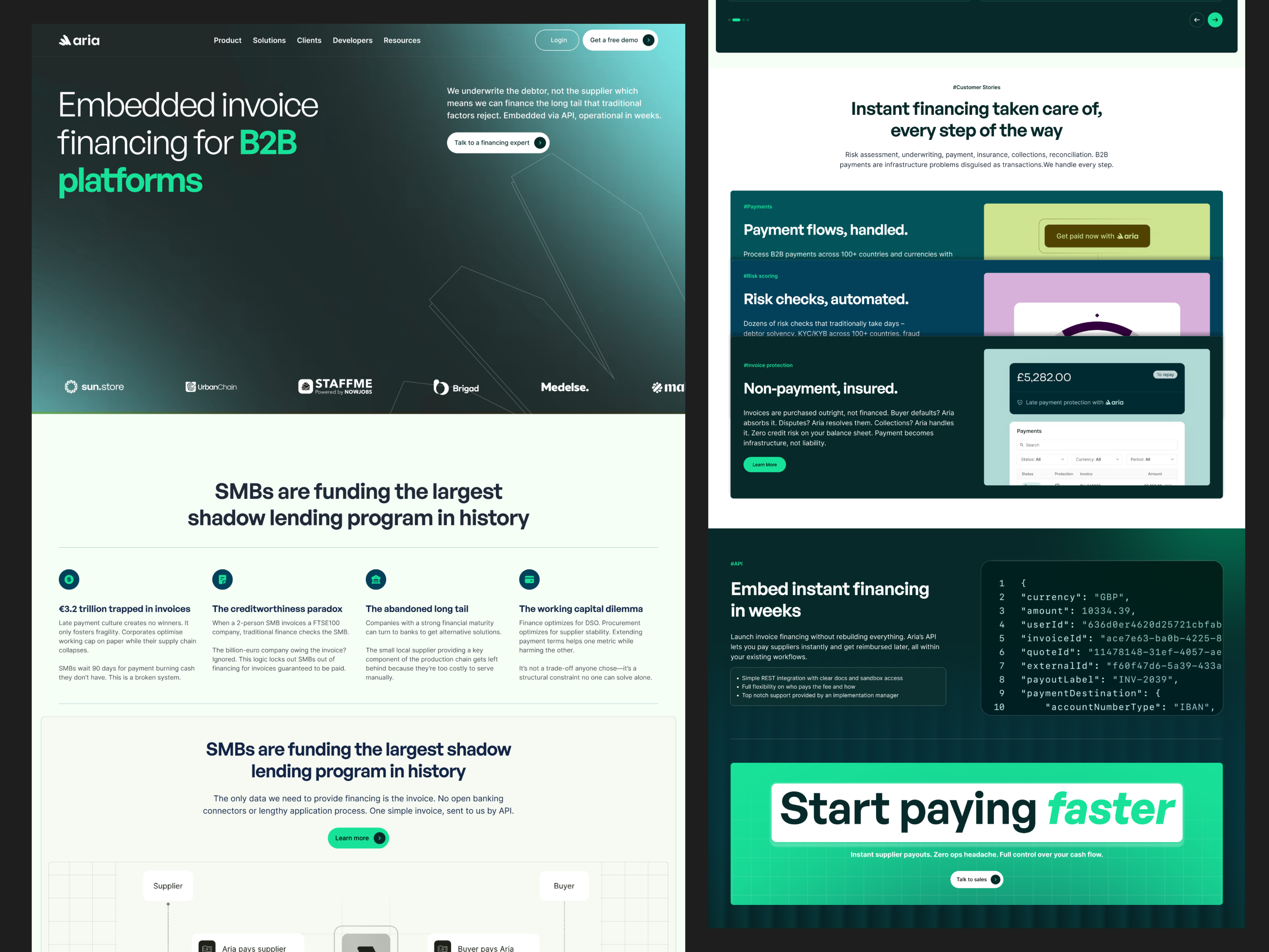 Example of Landing Page Design & Development