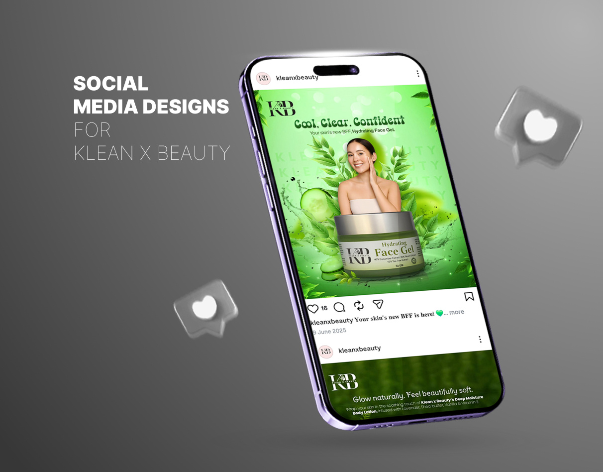 Social Media Designs for Klean X Beauty biratnagar branding graphic design kleanxbeauty kleanxbeauty nepal kumarchandan kumarchandan design kxb lakhanrawat neetubista