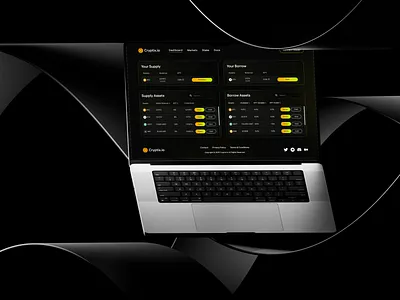Crypto Finance Dashboard UI — DeFi Lending & Borrowing Platform blockchain cryptodashboard cryptoui darkui dashboardui datavisualization defi designinspiration digitalproduct dribbble figma financialdashboard fintech interface modernui productdesign saasdashboard uidesign uxdesign web3