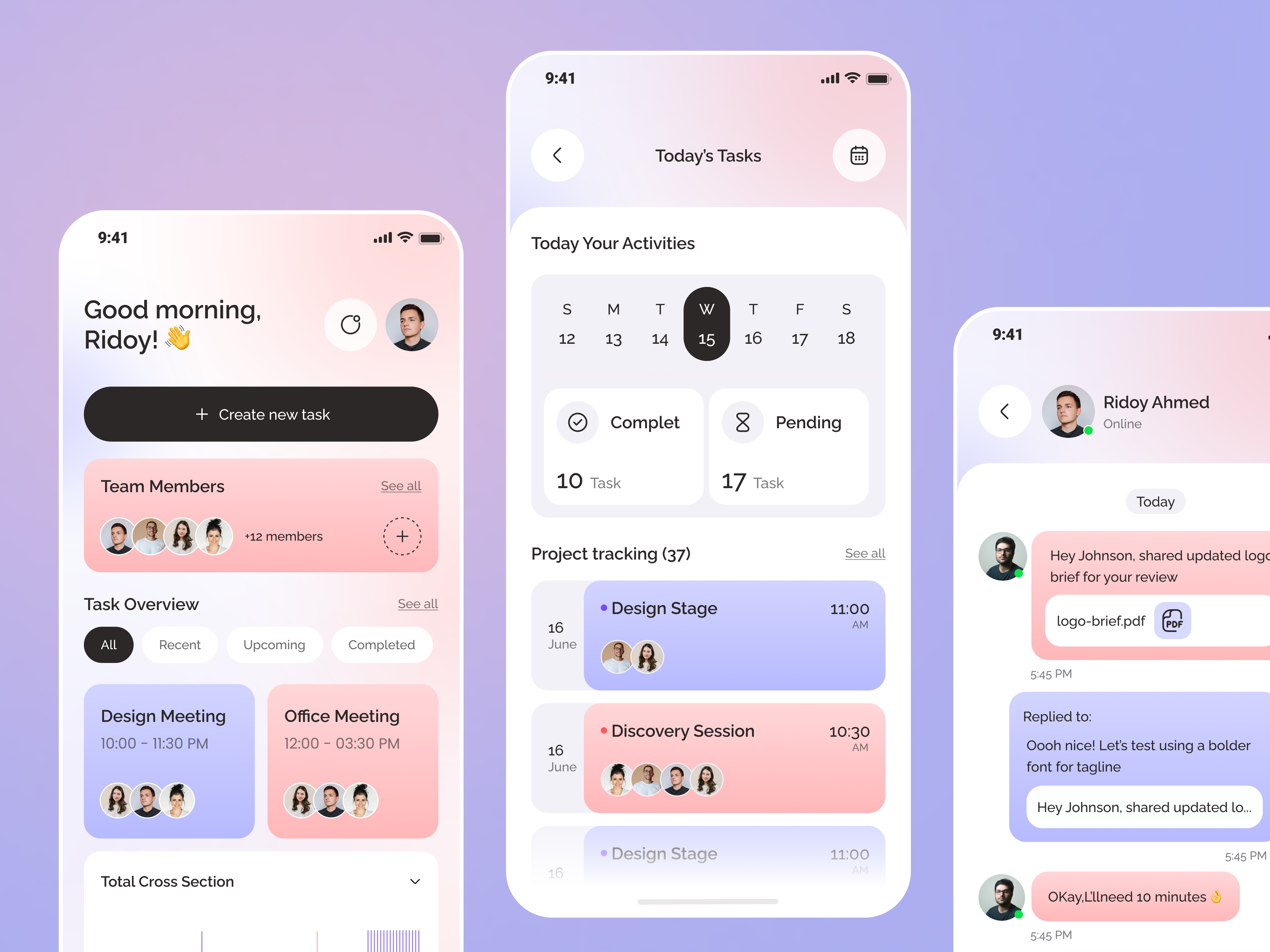 Task Management App UI — Clean Productivity Experience app app design corporate design digital product elegant machine learning minimalist mobile mobile app modern productivity professional saas startup task task management task managment ui ux