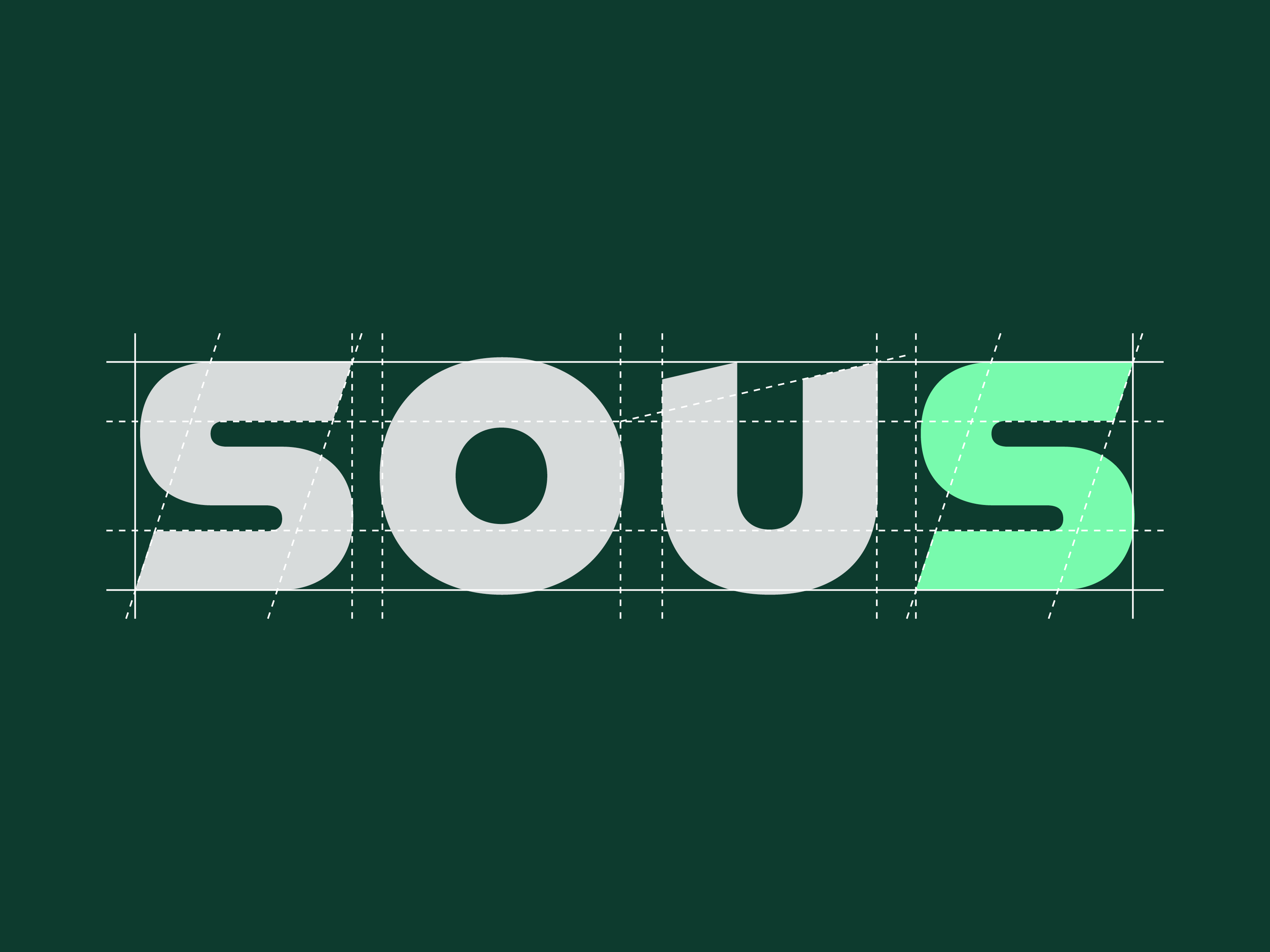 SOUS 100 brand design identity logo