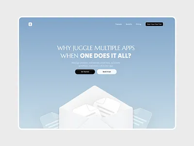 Landing Page for SaaS App 3d animation branding graphic design landing page saas saas landing page ui ux