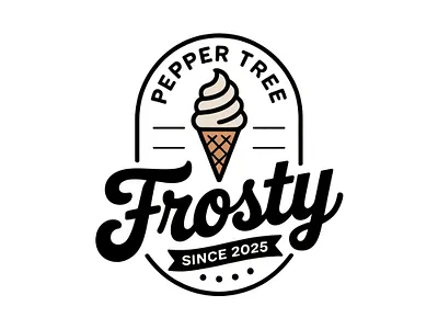Icecream logo design graphic design ice cream logo logo logo design minimalist logo mostaq418 store logo