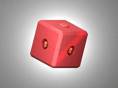 Cubic Cranium 3d 3dconcept 3ddesign 3dillustration 3dmodeling 3drender blender blender3d concept cube graphic design illustration skull